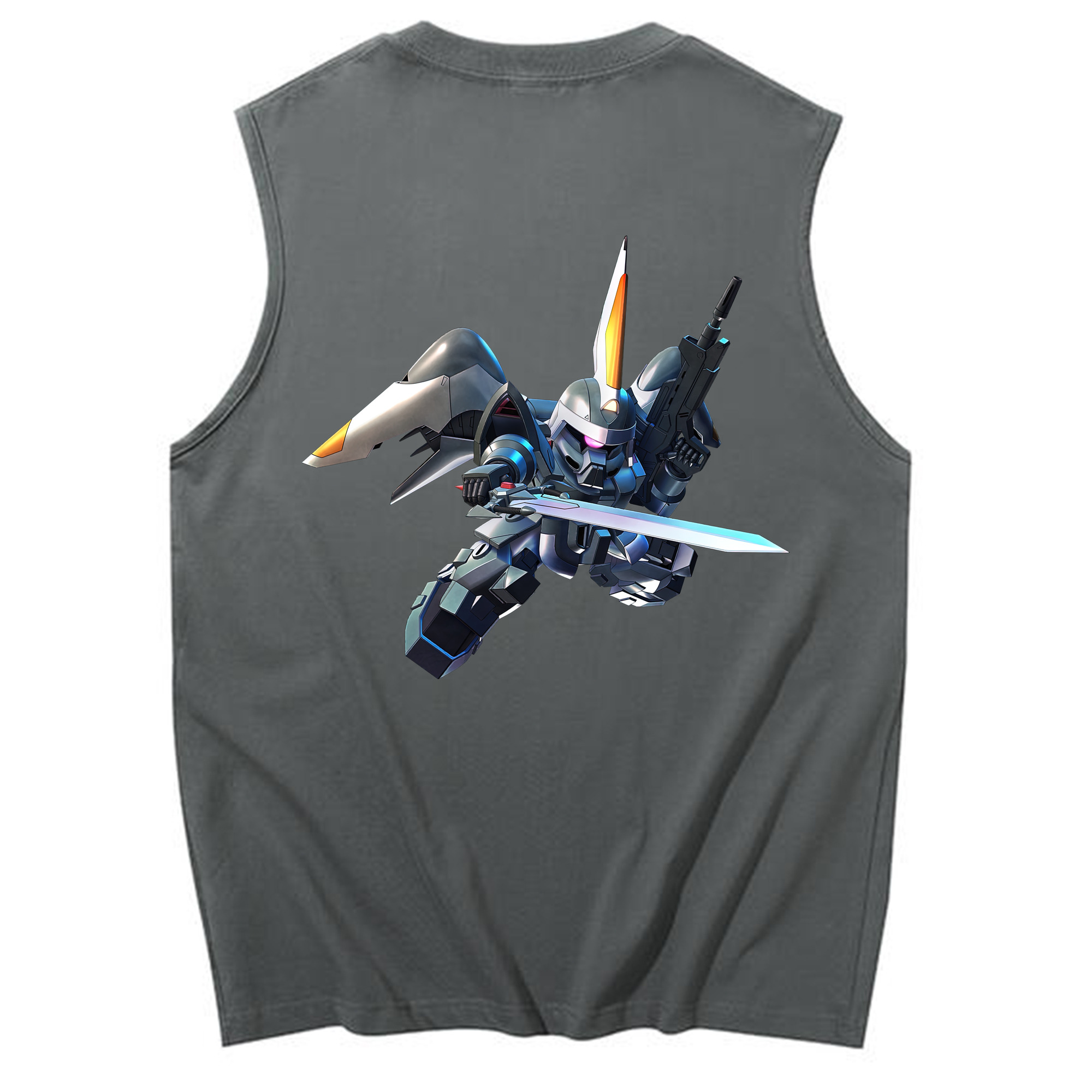 （画像用） 機動戦士ガンダム Mobile Suit Gundam コットン100％タンクトップ（背面プリント）